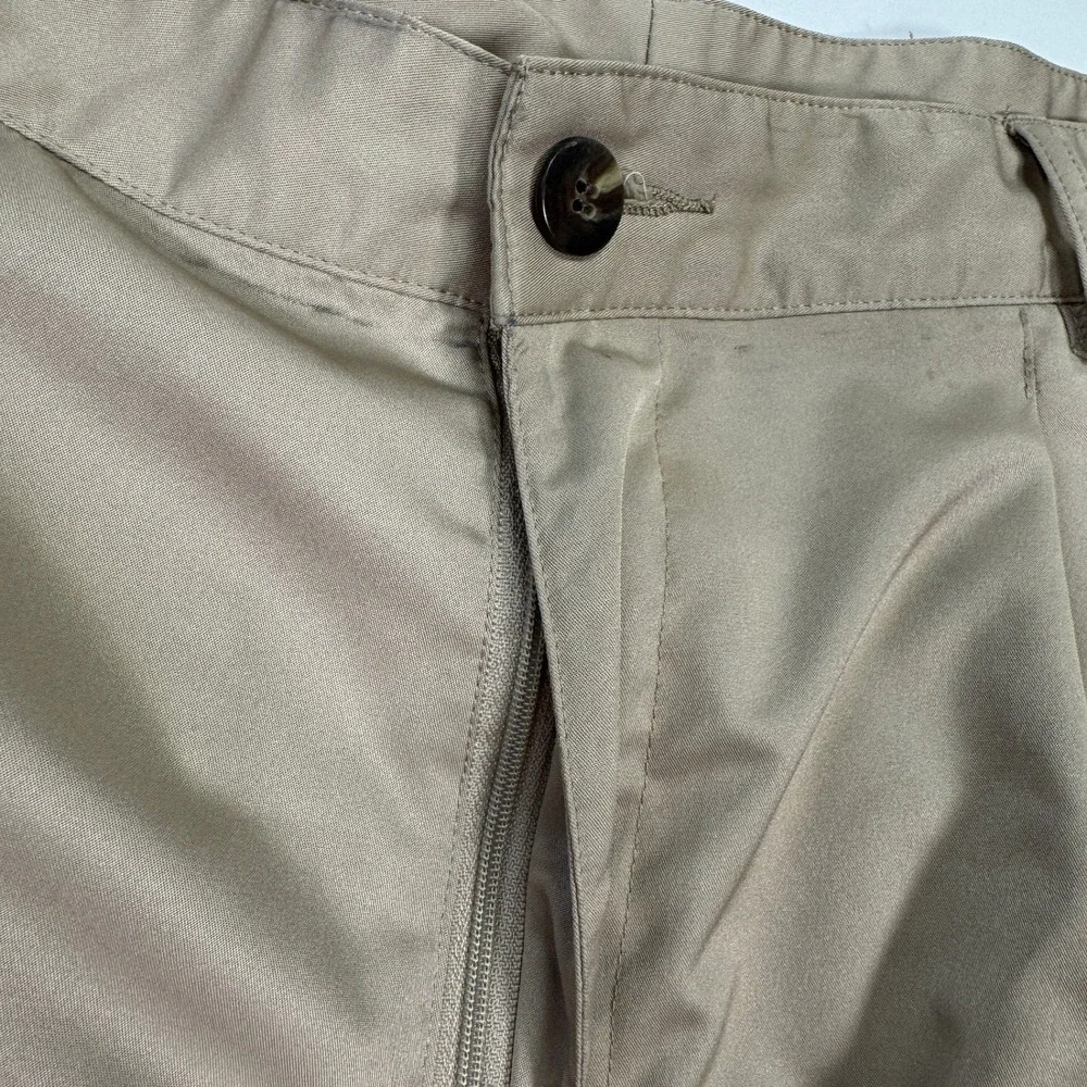 Adidas Climalite Golf Pants Mens 36x30 Khaki Pleated Lightweight Performance